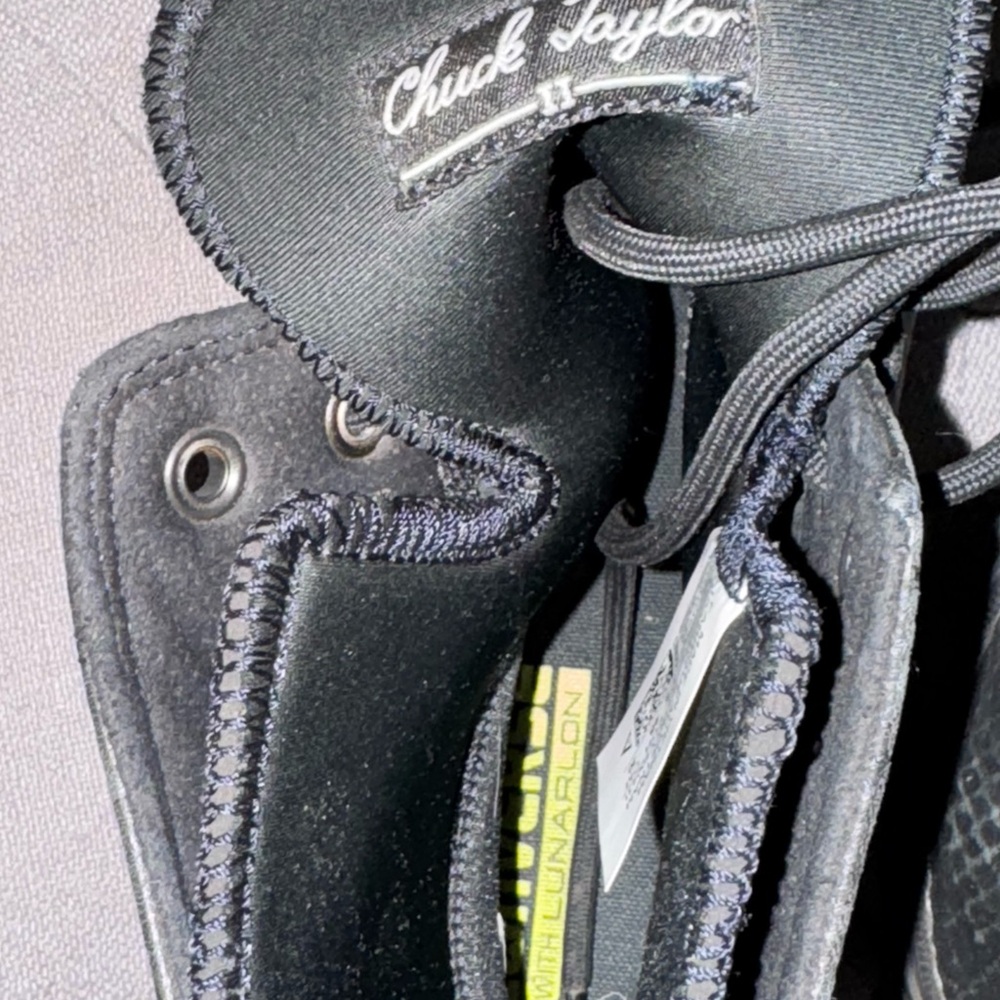 Black/ Black; Converse, High-Top Men's Sneakers; Chuck Taylor 11.5 - Picture 6 of 10